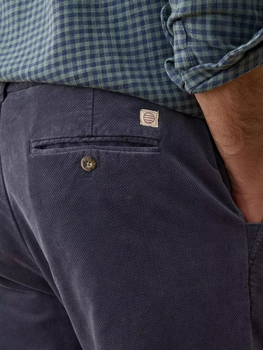 Marine Layer Men's Saturday Moleskin Slim Straight Chino Mood Indigo Size L-32 - Picture 6 of 13